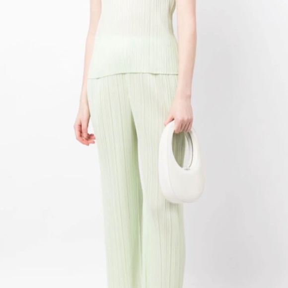 PLEATS PLEASE ISSEY MIYAKE navy tank top and pants matching set - Picture 8 of 11